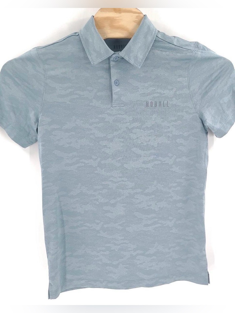 NOBULL Men's Pale Blue Performance Polo - XXL